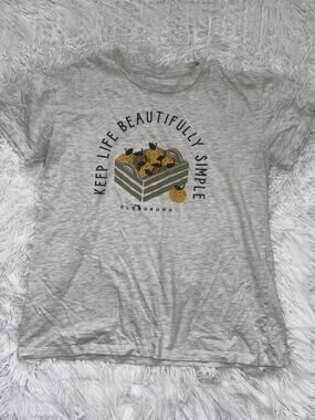 Flo Grown Women’s L “Keep It Beautifully Simple” Tee. Cute, Soft